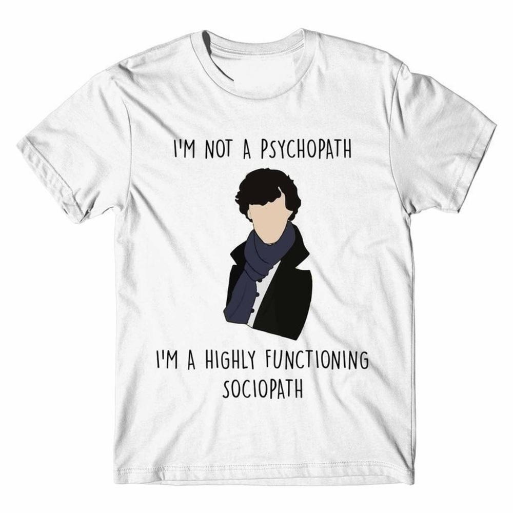 Sherlock Highly Functioning Sociopath Quote Detective Mystery Fan TShirt